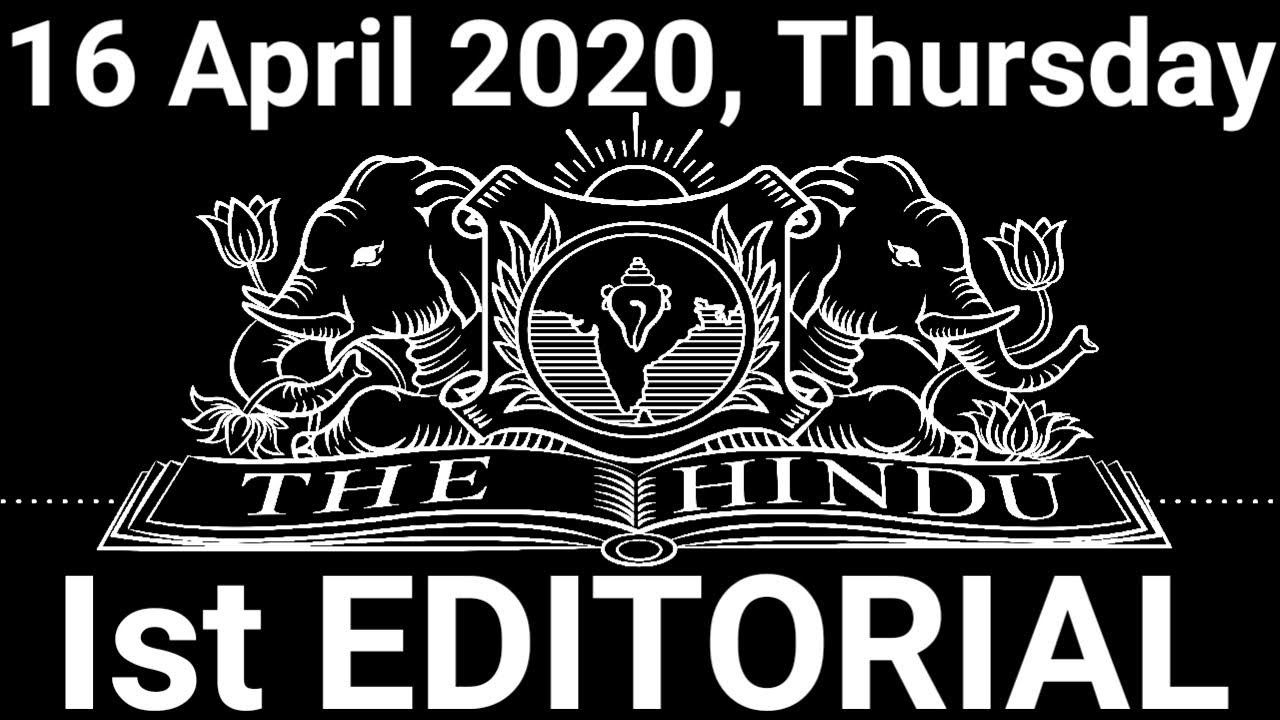 The Hindu Editorial पढ़ने का आसान तरीका | 16 April 2020 | Stress test смотреть онлайн