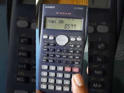 Sin Cos Tan Arcsin Arccos Arctan Pada Kalkulator Casio fx 350MS смотреть онлайн