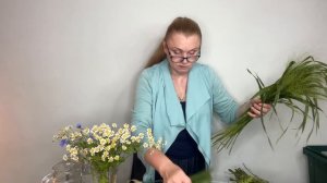 Как сделать полевой букет из ромашек