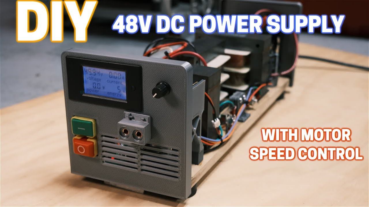 Homemade 48V DC Power Supply - Motor Speed Controller for Shop Use - Bench Top DC Motor Tester смотреть онлайн