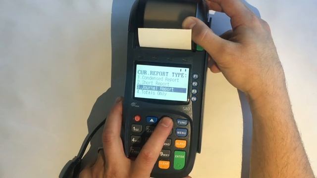 How to print a detailed report on the PAX S80 смотреть онлайн