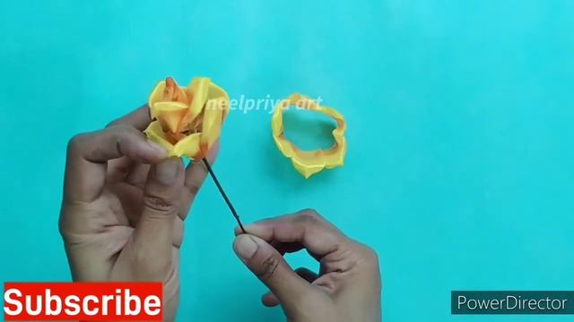 DIY easy satin ribbon rose. смотреть онлайн