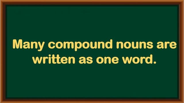 Compound Nouns