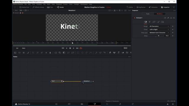 A Beginner's Guide to Kinetic Typography in Fusion - The Follower Modifier 3/9 смотреть онлайн