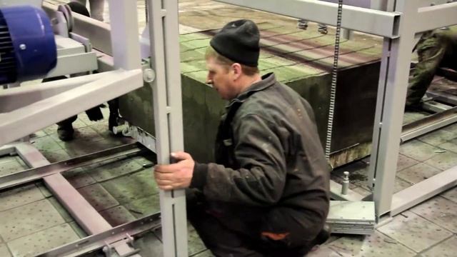 Комплекс резки УРБ 3-24 для резки газобетона, пенобетона смотреть онлайн