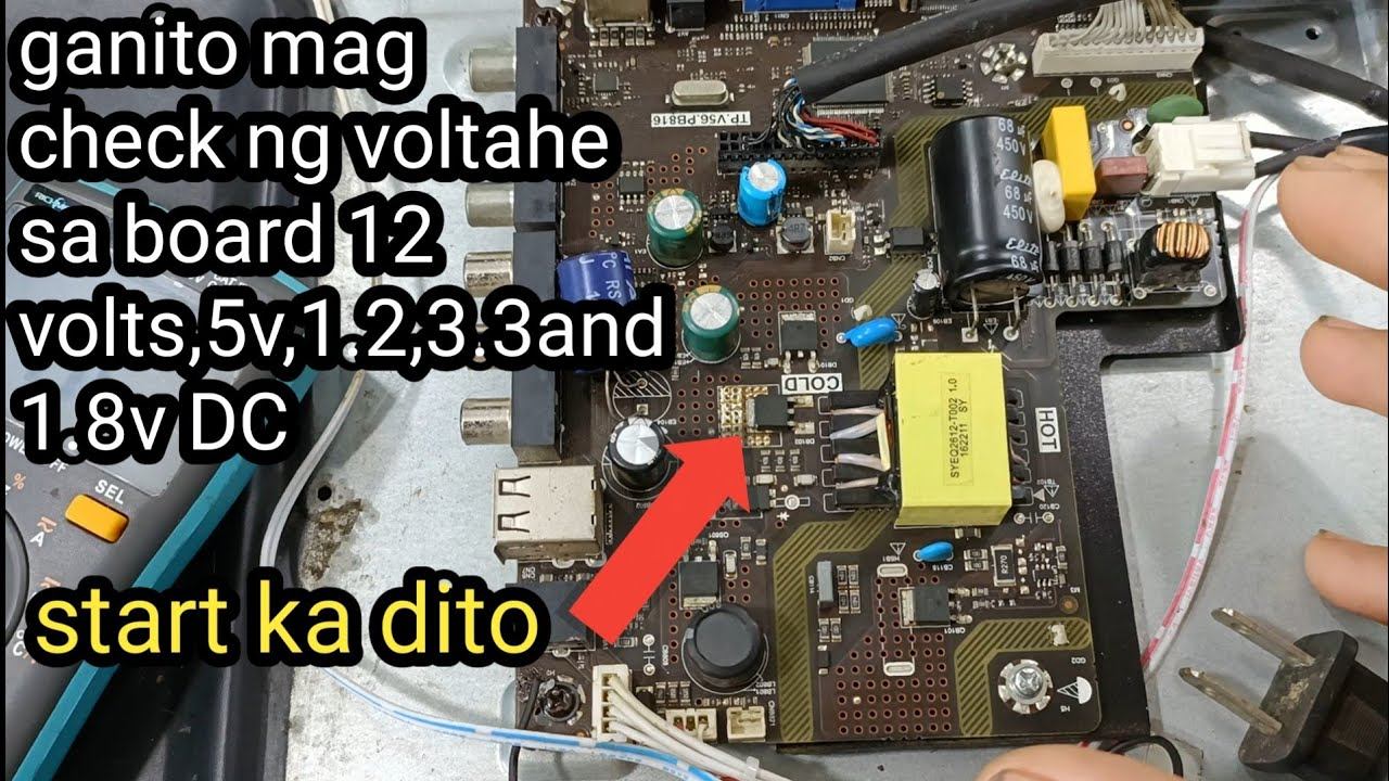 Paano mag check ng voltage ⚡ sa board led tv 12 volt,5,3.3,at 1.8 volts смотреть онлайн