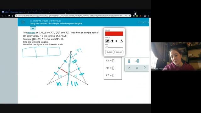Using the centroid of a triangle to find segment lengths смотреть онлайн