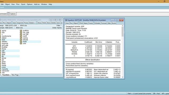Testing Endogeneity in Panel Data Regression using Eviews смотреть онлайн