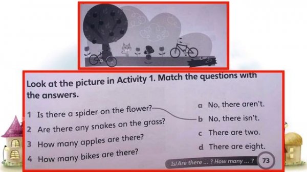 Super Minds 1 Unit 6: Student's book and workbook page 73