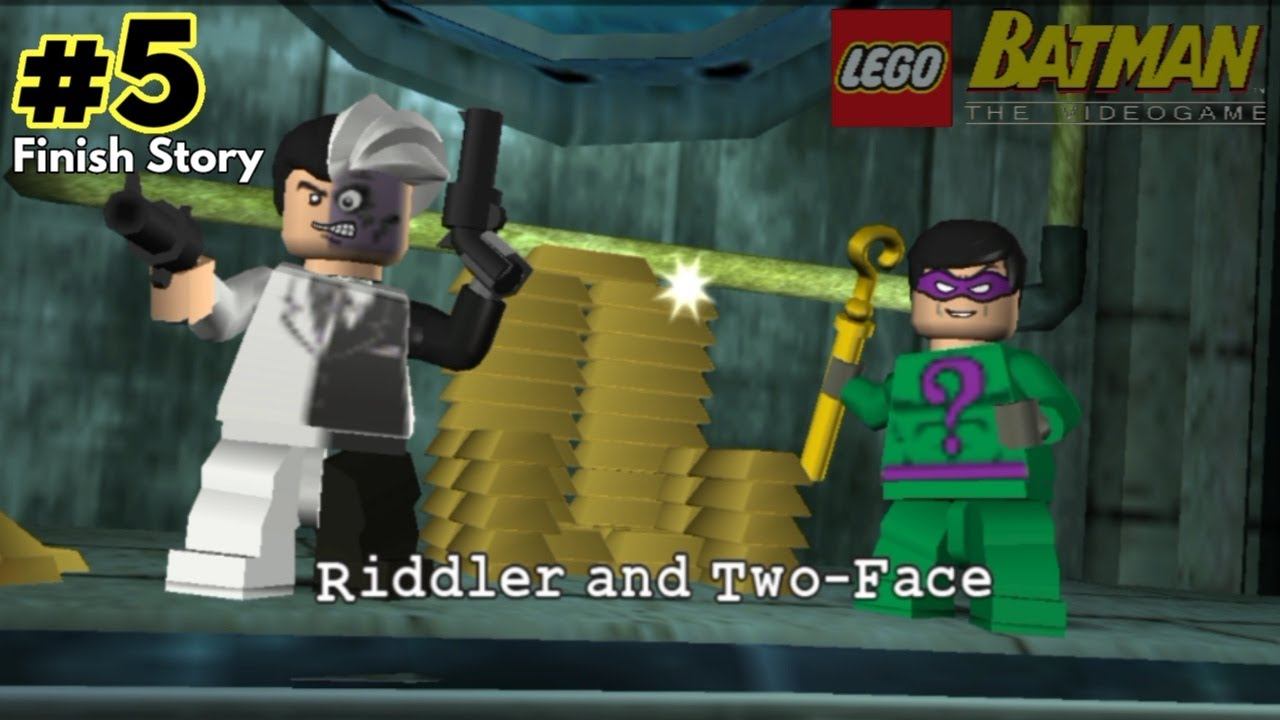 Batman Robin VS Riddler Two-Face - Lego BATMAN PPSSPP Part 5 [Finish Story] смотреть онлайн