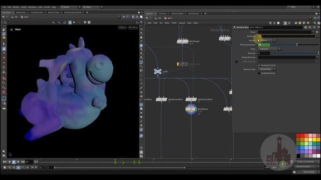 HOUDINI: VDB MORPH TEXUV | 3D, VFX, Animation , Dynamics and Simlation Lessons смотреть онлайн
