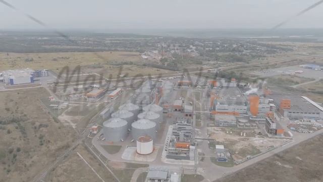 A-Log. Kaluga, Russia. The territory of the industrial park Rosva. Biochemical production, Aerial V смотреть онлайн