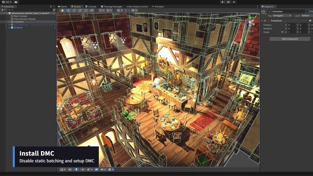 Dynamic Mesh Combiner VS static batching #unity #asset #gamedev #3d #lowpoly смотреть онлайн
