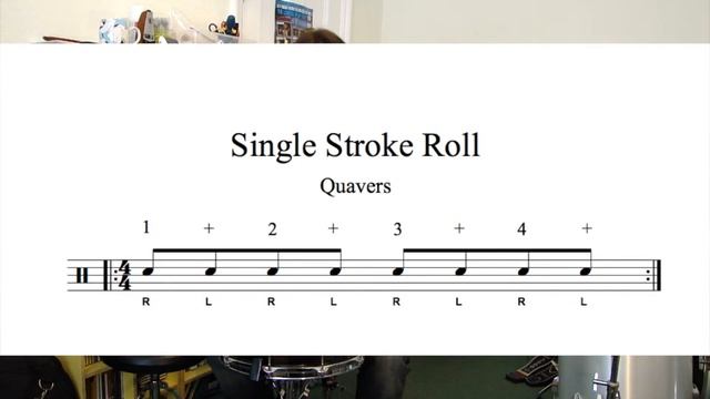 Drum Lessons 3: Single Stroke Roll смотреть онлайн