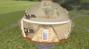 Купольный дом. Дом сфера. Дом полусфера. Геодезический дом