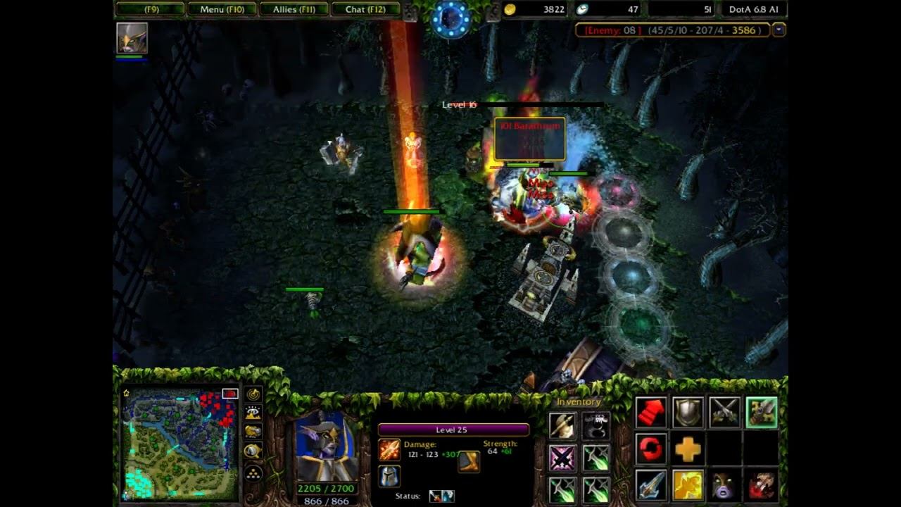 DOTA1 6.88 AI PA SOLO FOUNTAIN 魔兽 PA 打爆生命之泉 10 смотреть онлайн