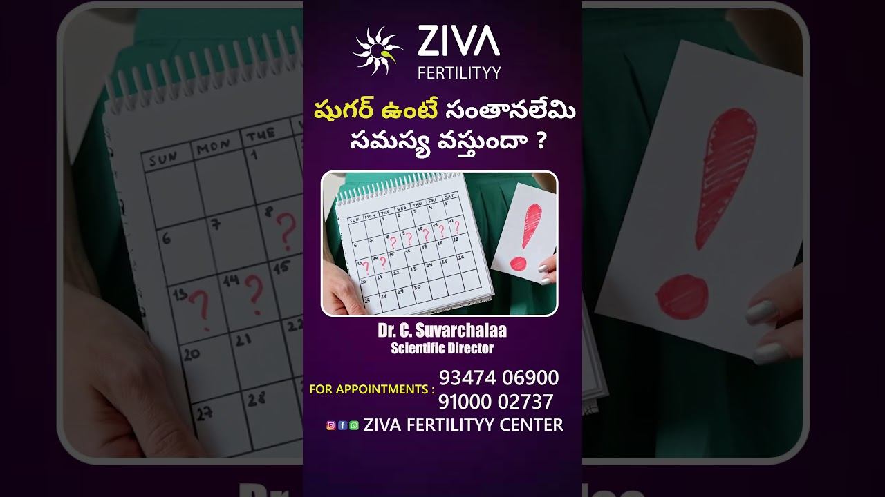 షుగర్ ఉంటే సంతానలేమి || Diabetes Affect On Fertility || Dr C Suvarchalaa || Ziva Fertilityy смотреть онлайн
