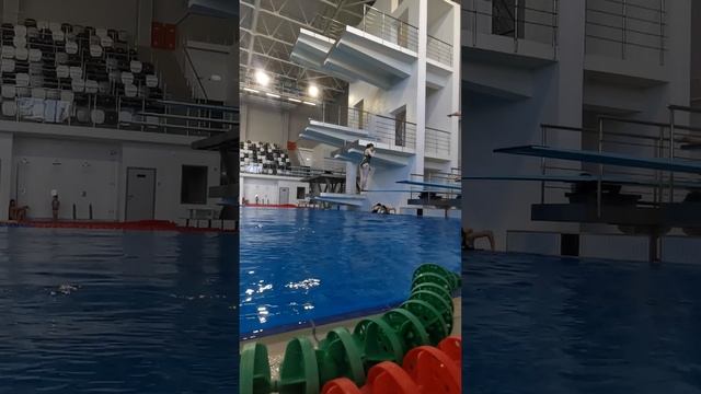 тренировка чемпионат Калуги #прыжкивводу #diving #калуга смотреть онлайн