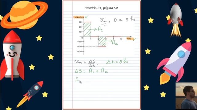 Exercício sobre velocidade média no gráfico de v x t смотреть онлайн