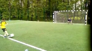 Живой футбол дети, первое видео,  серия пенальти.