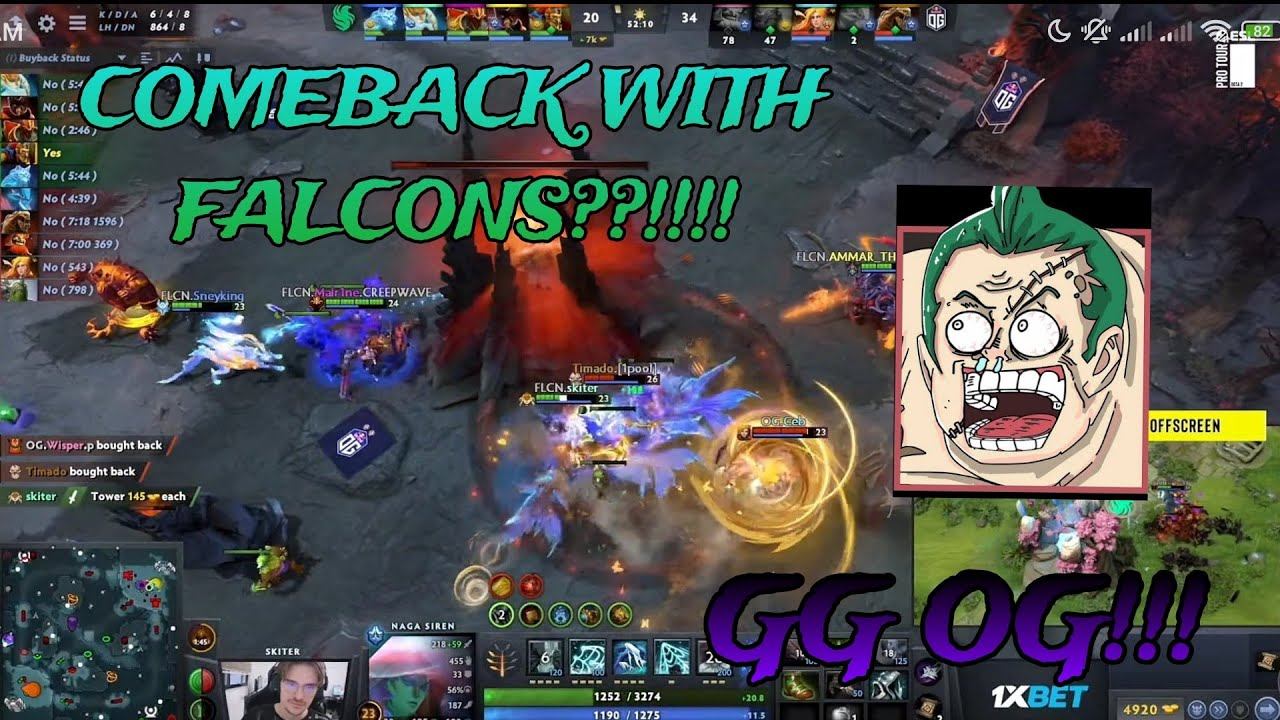 WHAT A HUGE COMEBACK BY FALCONS AGAINST OG!!!! [ DOTA2 ] смотреть онлайн