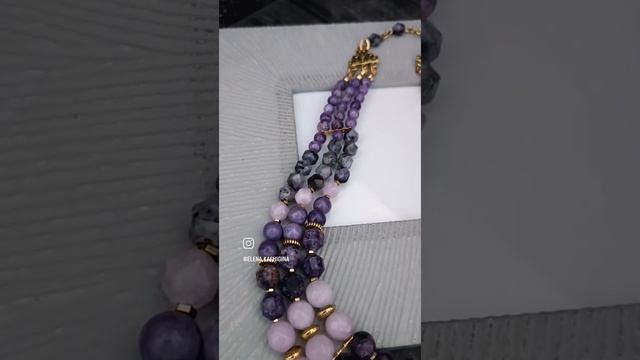 Колье "Сиреневые узоры"для Александры из Москвы смотреть онлайн