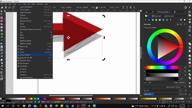 Arrow and shadow effect | beginners level tutorial | Inkscape смотреть онлайн