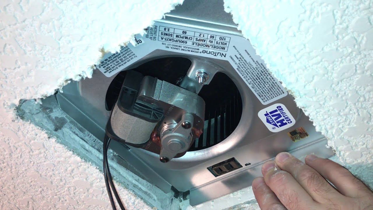 Upgrading a Noisy Bathroom Exhaust Fan - Nutone Broan Fan 60-CFM Upgrade Kit смотреть онлайн