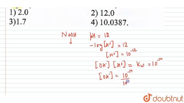 If pH of solution of `NaOH` is `12.0` the pH of `H_(2)SO_(4)` solution of same molarity will be смотреть онлайн