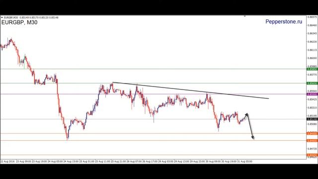 Аналитика EURGBP 31.08.16 смотреть онлайн
