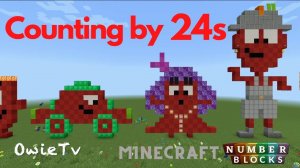 Numberblocks Minecraft -COUNTING BY 24s | LEARN TO COUNT | SKIP COUNTING BY 24 | MATH SONGS FOR KID