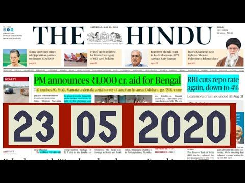 The Hindu Daily News Analysis for UPSC Prelims, Mains and Interview| 23 May 2020. смотреть онлайн