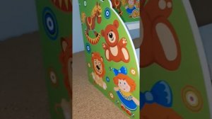 Полочка для поделок  "Поделки-самоделки" зеленая сборная (3 полочки)