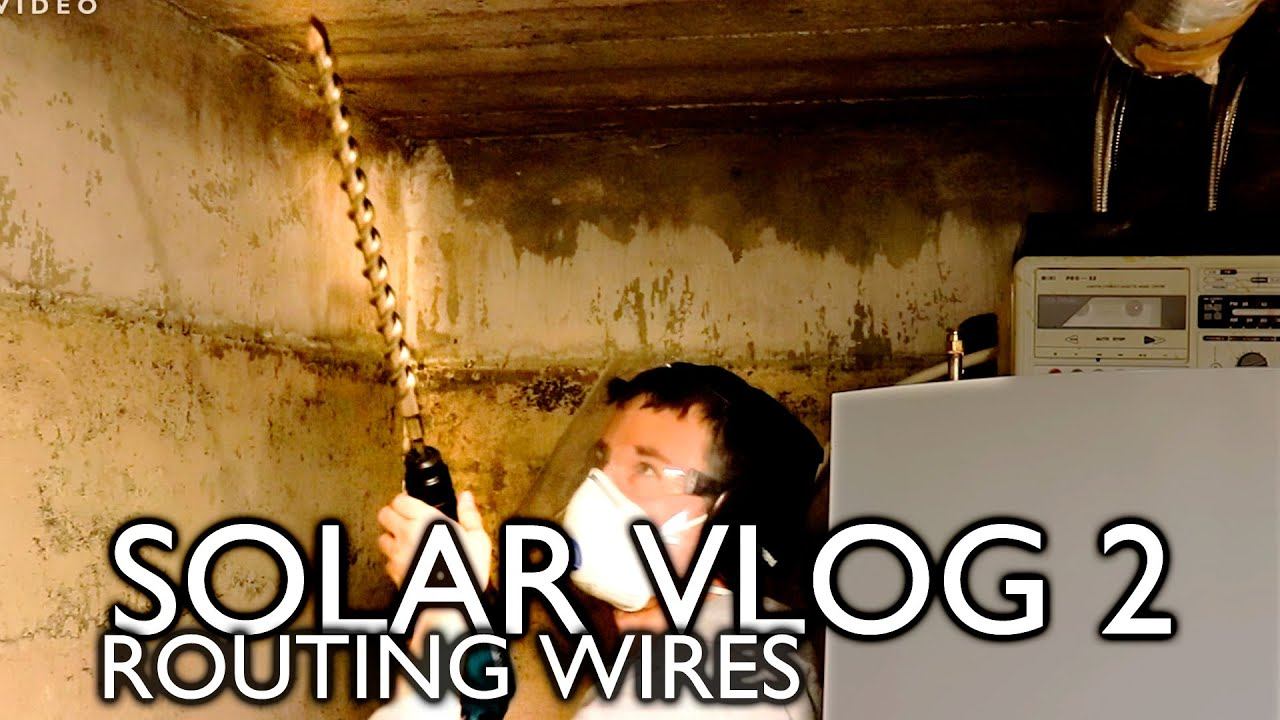 10 kW Hybrid Solar VLOG 2 - Solar and mains wiring prep смотреть онлайн