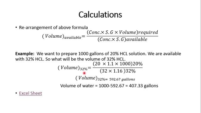 15- HCL Dilution Calculations by Yasir Ali смотреть онлайн
