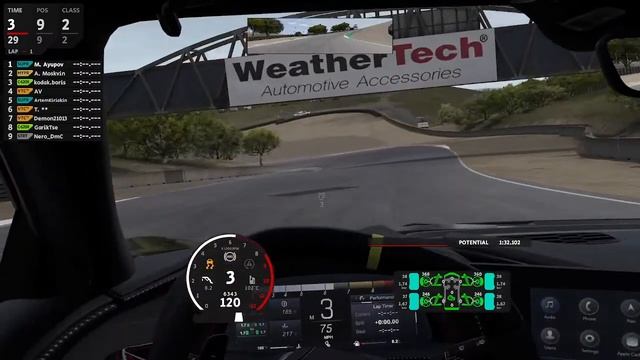 AMS2 - PGT Supercars Challenge 2023 - R3 Laguna Seca смотреть онлайн