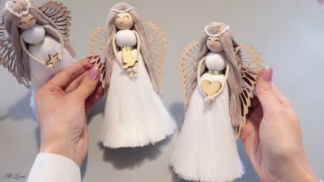 👼 СТАТУЭТКА РОЖДЕСТВЕНСКИЙ АНГЕЛ ❤️ CHRISTMAS ANGEL STATUETTE смотреть онлайн
