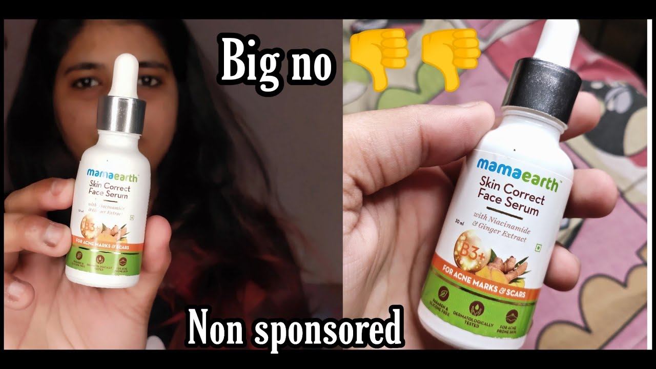 Mamaearth Skin Correcting Face Serum With Niacinamide & Ginger Extract Review смотреть онлайн