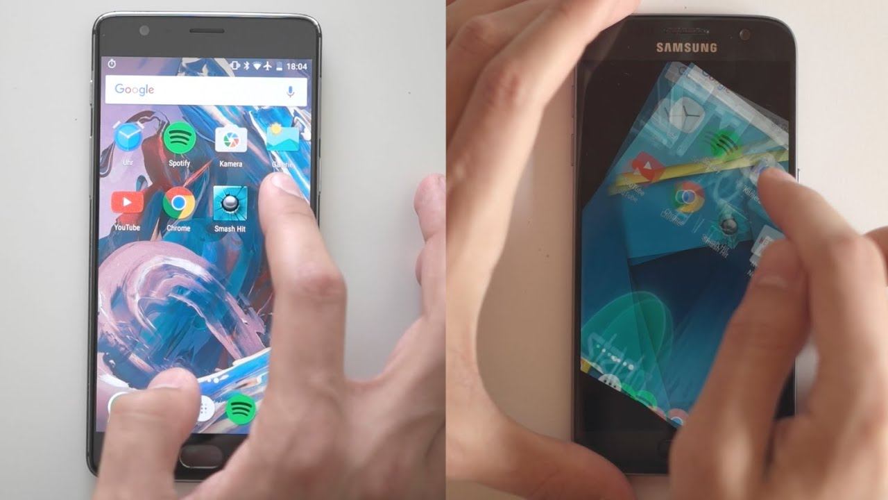 OnePlus 3 vs Galaxy S7 - Speedtest смотреть онлайн