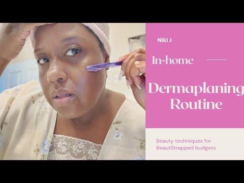 In-home Dermaplaning Routine || Simple and easy 💆🏾♀️ смотреть онлайн