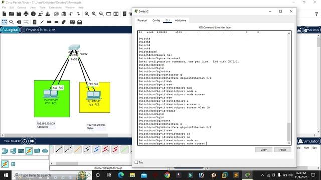20. VLAN (Virtual Local Area Network) Configuration Cisco Packet Tracer смотреть онлайн