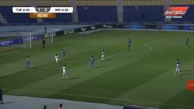 Таджикистан U23  2-0  индия U23 обзор голы