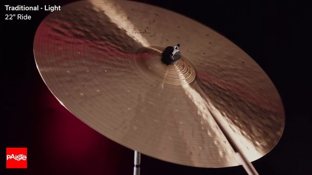 PAISTE Signature Traditional Light Ride 22" played by Noah Fürbringer (SOUND DEMO) смотреть онлайн