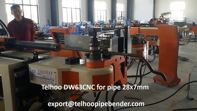 Telhoo DW63CNC automatic pipe bender for 28x7mm pipe смотреть онлайн