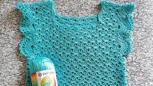 Футболка крючком, для девочки.