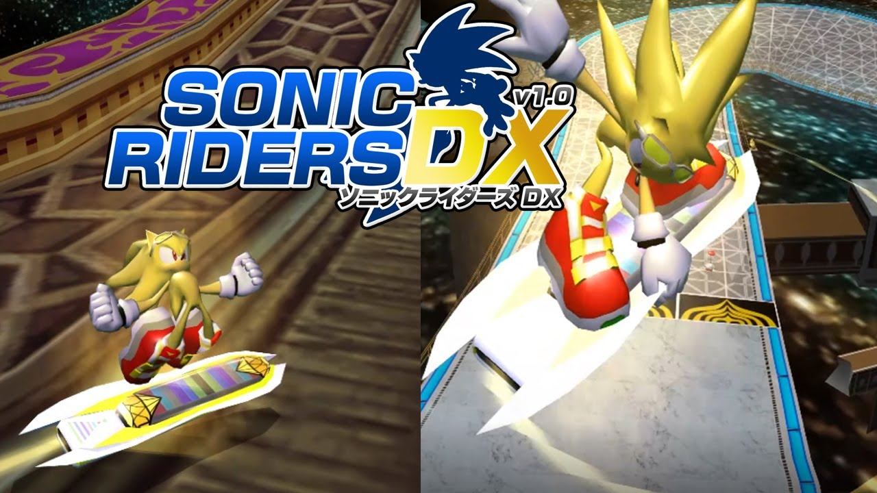 Sonic Riders DX : Night Palace in Babylon Garden & Sky Road смотреть онлайн