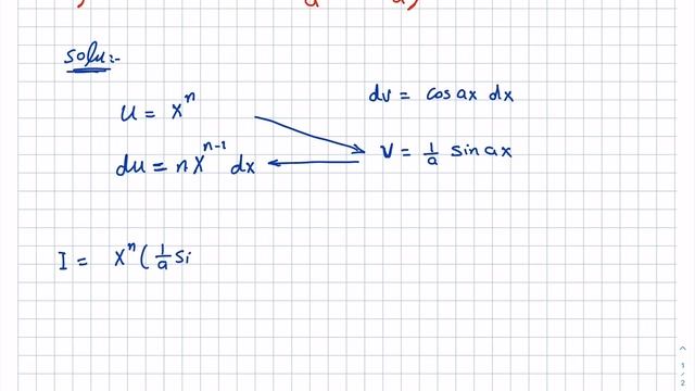 integral x^n cos(ax) dx смотреть онлайн