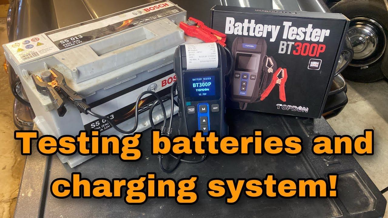 How to Test Batteries and Charging System with Topdon BT300P Battery Tester смотреть онлайн