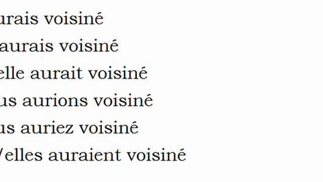 Изучение французского языка = Спряжение глаголов = Voisiner смотреть онлайн
