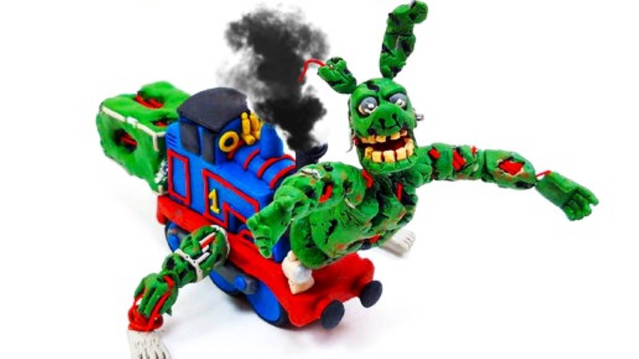 СТРАШНЫЙ Паровозик ТОМАС exe СТРИНГТРАП из ФНАФ смотреть онлайн